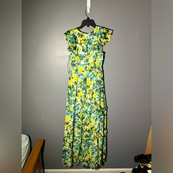 House of Harlow 1960 x REVOLVE Floral Deep V Maxi Dress Size Small - Picture 2 of 3